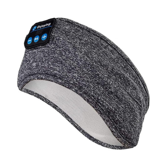 Wireless Bluetooth Sports Headband Headphones Ultra-Thin HD Stereo Perfect for Sleeping,Workout,Jogging,Yoga,Insomnia, Air Travel, Meditation Color : Gray